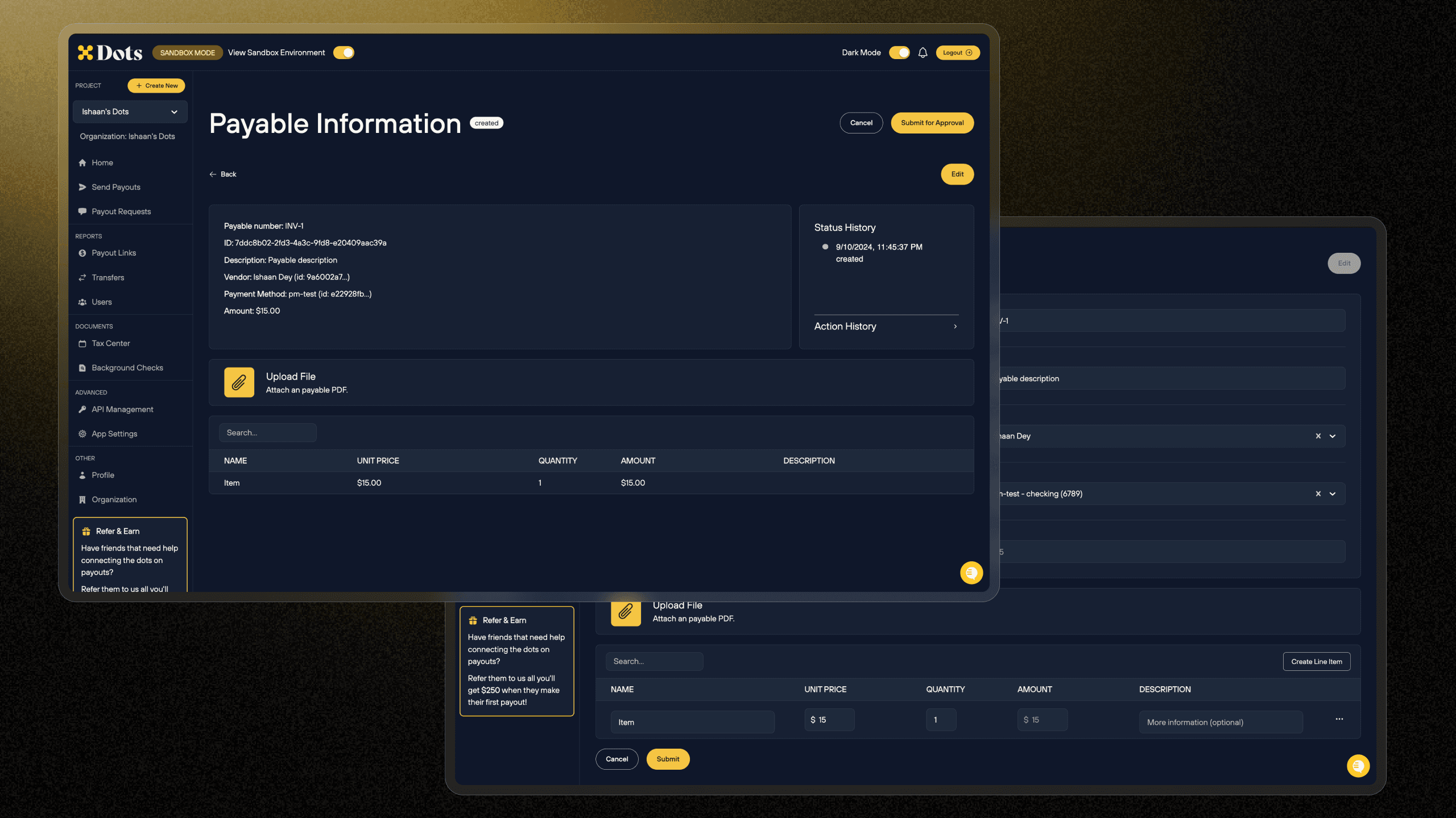 Accounts Payable UI